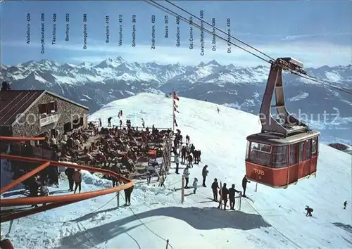 Seilbahn Crans sur Sierre Restaurant Bella-Lui  / Bahnen /