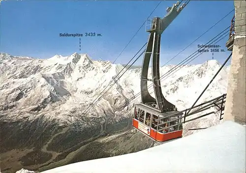 Seilbahn Schnalstal oetztaler Alpen Schlandrauner Berge Val Senales  / Bahnen /