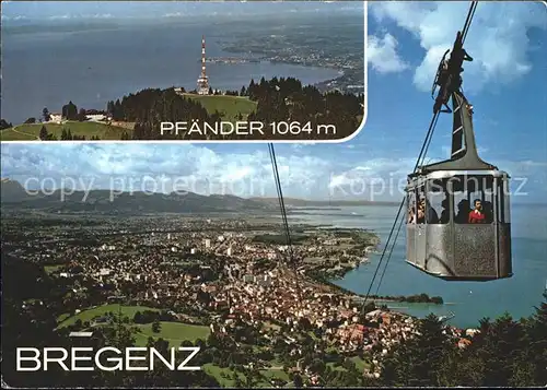 Seilbahn Pfaender Bregenz am Bodensee  / Bahnen /