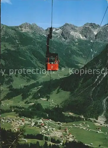 Seilbahn Walmendingerhorn Mittelberg Kleinwalsertal  / Bahnen /