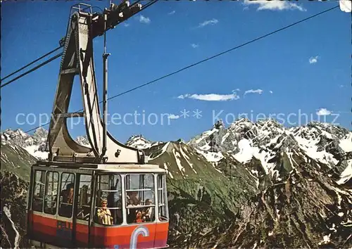 Seilbahn Fellhorn Oberstdorf-Birgsautal Kratzer Trettachspitze / Bahnen /