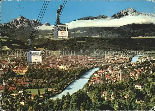 Seilbahn Nordkettenbahn Innsbruck Wagenkreuzung / Bahnen /