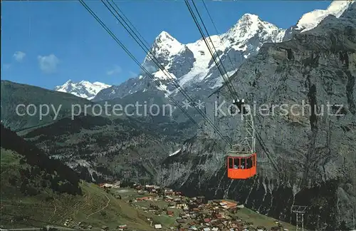 Seilbahn Schilthorn Muerren-Birg Wetterhorn Eiger Moench / Bahnen /