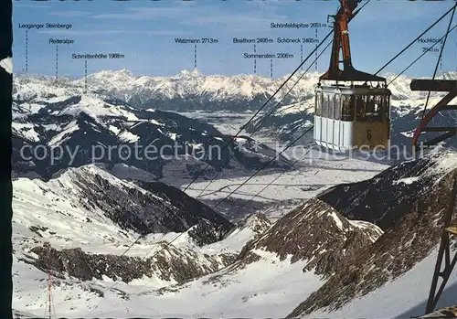 Seilbahn Gletscherbahn Kaprun Kitzsteinhorn Zeller Becken  / Bahnen /