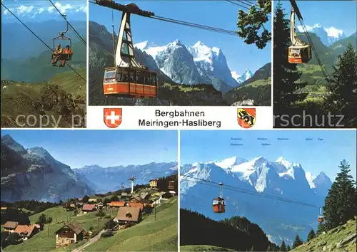 Seilbahn Maegisalp Planplatten Wetterhoerner Meiringen-Hasliberg  / Bahnen /