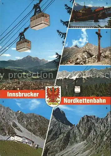 Seilbahn Nordkettenbahn Innsbruck Wagenkreuzung Bergstation Hafelekar  / Bahnen /