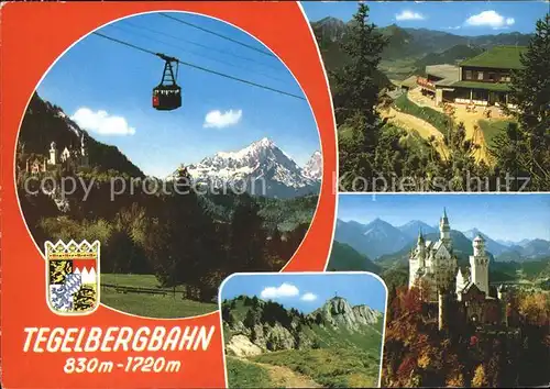 Seilbahn Tegelberg Schloss Neunschwanstein / Bahnen /