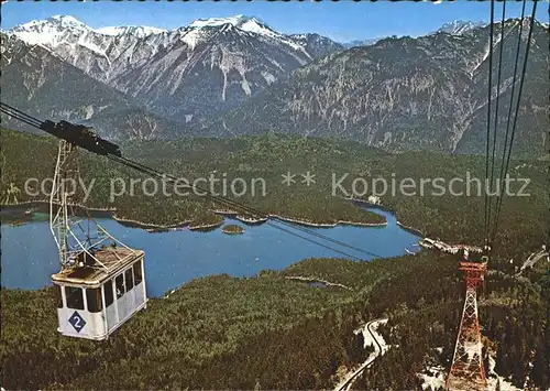 Seilbahn Bayerische Zugspitzbahn Eibsee  / Bahnen /