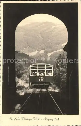 Zahnradbahn Oberweissbach Froebelturm  Kat. Bergbahn