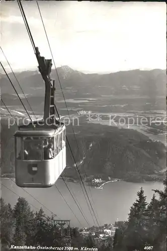 Seilbahn Kanzelbahn Ossiachersee Kaernten / Bahnen /