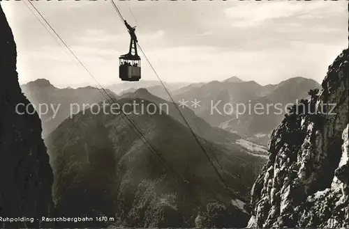 Seilbahn Rauschberg Ruhpolding  / Bahnen /