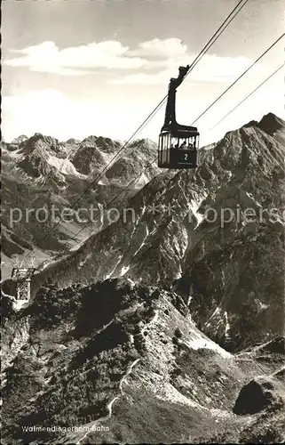 Seilbahn Walmendingerhorn Schafalpen Elferkopf Zwoelferkopf  / Bahnen /