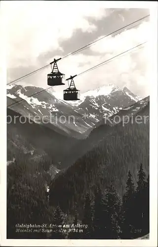 Seilbahn Galzig St. Anton am Arlberg Moostal Saumspitze / Bahnen /