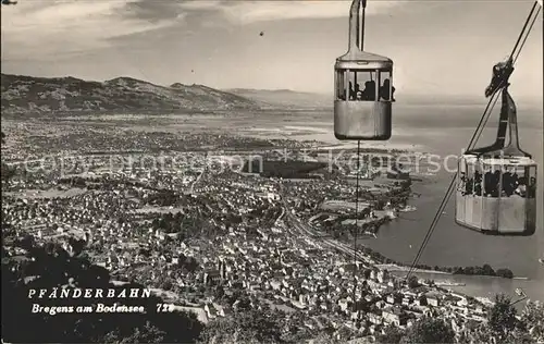 Seilbahn Pfaender Bregenz am Bodensee  / Bahnen /