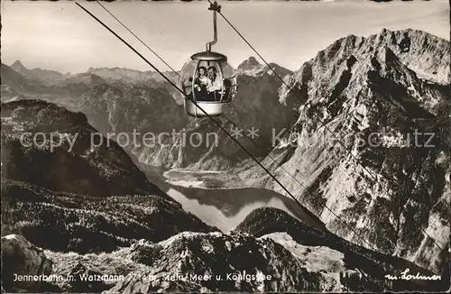 Seilbahn Jenner Watzmann Steinerners Meer Koenigssee / Bahnen /