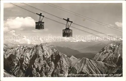 Seilbahn Bayerische Zugspitzbahn  / Bahnen /