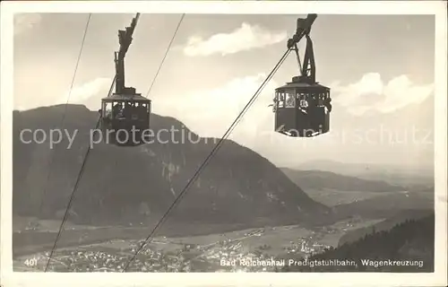 Seilbahn Predigtstuhl Bad Reichenhall Wagenkreuzung / Bahnen /