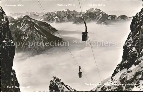 Seilbahn Rauschberg Foto-E.-Baumann-Nr. 450 Hochgern Hochfelln / Bahnen /