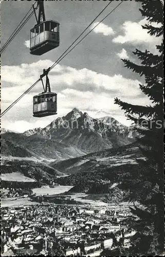 Seilbahn Innsbrucker Nordkettenbahn Wagenkreuzung / Bahnen /