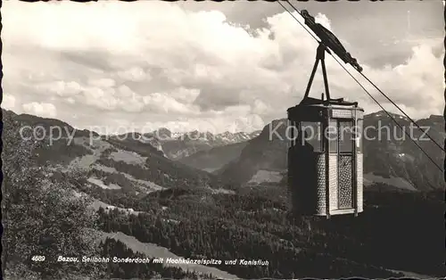 Seilbahn Sonderdach Bezau Hochkuenzelspitze Kanisfluh / Bahnen /