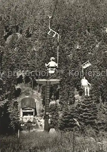 Sessellift Oberhof Thueringen Schanze am Rennsteig  Kat. Bahnen