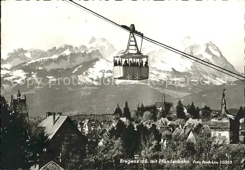 Seilbahn Pfaender Bregenz am Bodensee  / Bahnen /