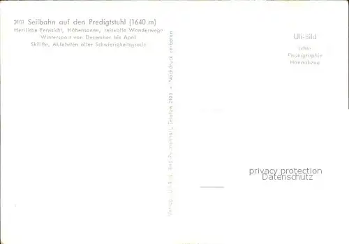 Seilbahn Predigtstuhl  / Bahnen /