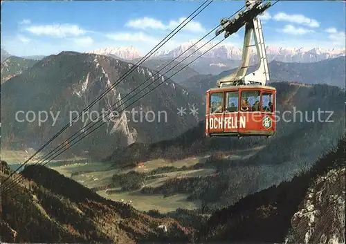 Seilbahn Hochfelln Bergen Oberbayern Berchtesgadener Alpen  / Bahnen /