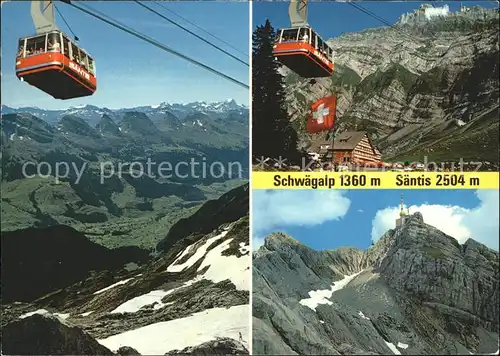 Seilbahn Saentis Schwaegalp  / Bahnen /