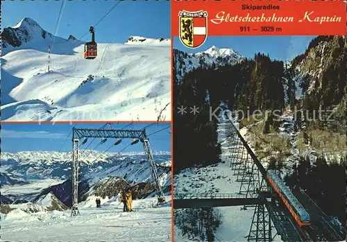 Zahnradbahn Gletscherbahnen Kaprun Seilbahn Kitzsteinhorn Skilift  Kat. Bergbahn