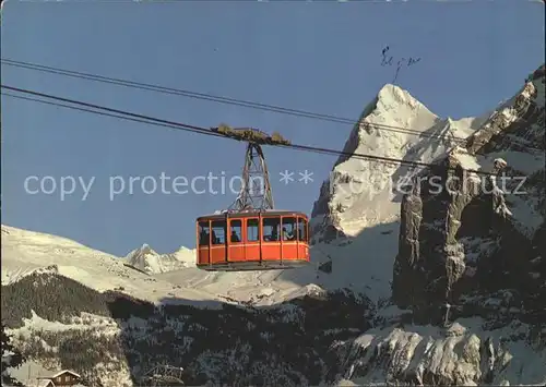 Seilbahn Schilthorn Muerren Eigernordwand Eiger  / Bahnen /