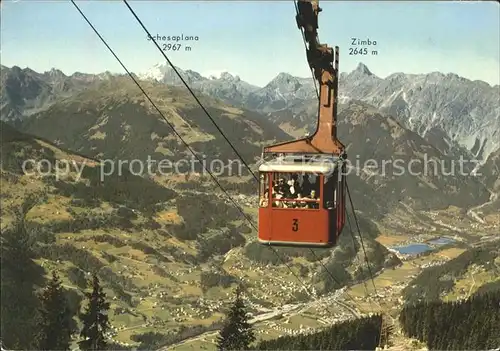 Seilbahn Hochjoch Tschagguns Vandans Schruns im Montafon  / Bahnen /