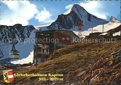 Seilbahn Gletscherbahnen Kaprun Bergstation Kitzsteinhorn  / Bahnen /