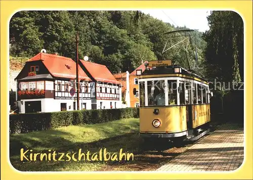 Strassenbahn Kirnitzschtalbahn Triebwagen 5 Bad Schandau Stadtpark  Kat. Strassenbahn
