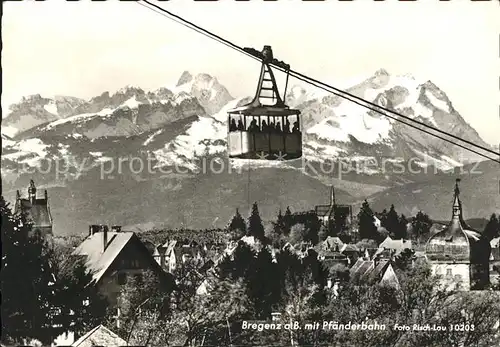 Seilbahn Pfaender Bregenz am Bodensee  / Bahnen /