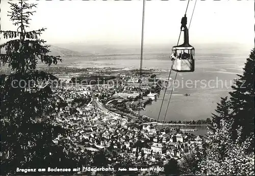 Seilbahn Pfaender Bregenz am Bodensee  / Bahnen /