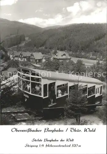 Zahnradbahn Oberweissbacher Bergbahn  Kat. Bergbahn