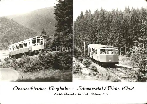 Zahnradbahn Oberweissbach Schwarzatal  Kat. Bergbahn