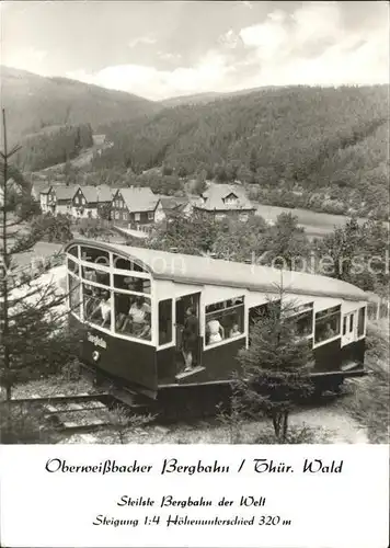 Zahnradbahn Oberweissbach  Kat. Bergbahn