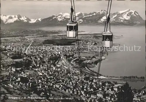 Seilbahn Pfaender Bregenz am Bodensee  / Bahnen /