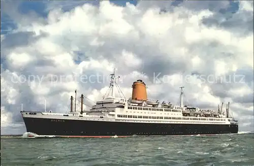 Dampfer Oceanliner T.S. Bremen  Kat. Schiffe