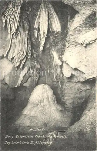 Hoehlen Caves Grottes Burg Rabenstein Sophienhoehle  Kat. Berge