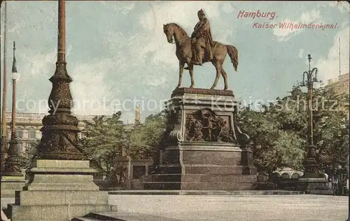 Denkmal Hamburg Kaiser Wilhelm-Denkmal / Denkmaeler /