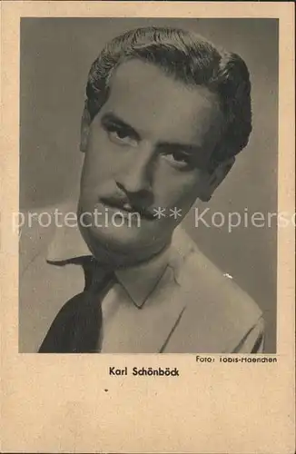 Schauspieler Karl Schoenboeck Foto Tobis Haenchen Kat. Kino und Film