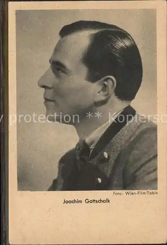 Schauspieler Joachim Gottschalk  Kat. Kino und Film