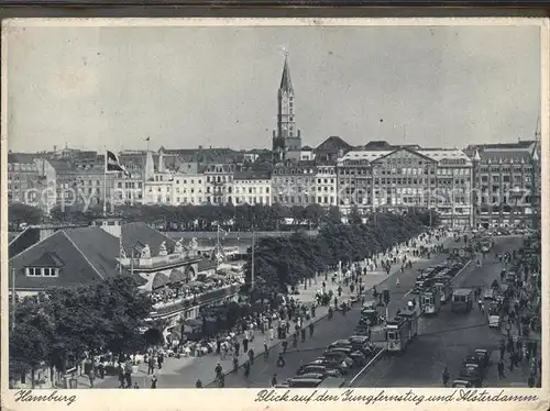 Strassenbahn Hamburg Jungfernstieg Alsterdamm  Kat. Strassenbahn