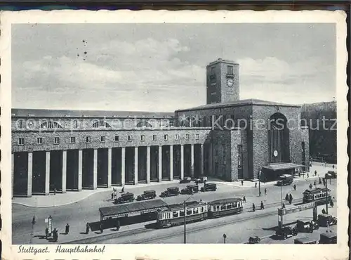 Strassenbahn Stuttgart Hauptbahnhof Kat. Strassenbahn