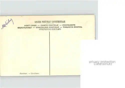 Kuenstlerkarte Alte Kuenstler Theodore Gericault Carabinier Nr. 128 Kat. Kuenstlerkarte