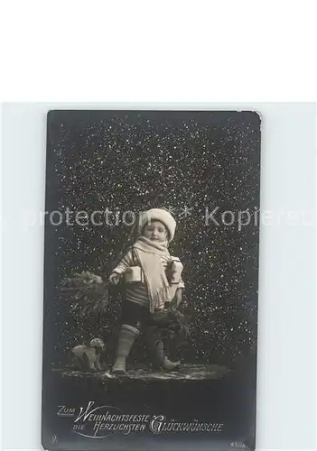 Foto NPG Nr. 451 4 Kind Weihnachten Wintermode Spielzeug Sammlung Wollmann Kat. Neue Photographische Gesellschaft