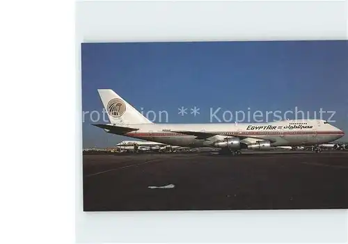 Flugzeuge Zivil Egyptair Boeing 747 2B4B  Kat. Airplanes Avions